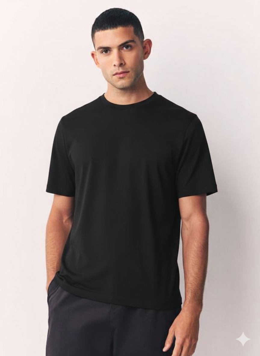 Black Premium cotton T- shirt