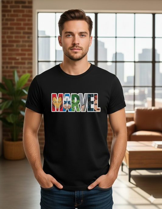 Men’s Regular Fit Minimal Print Cotton T-Shirt